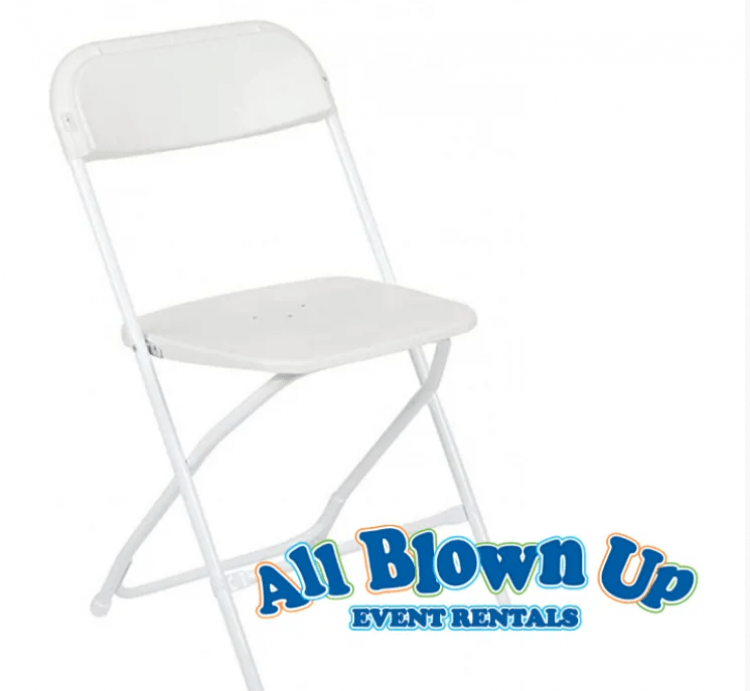Deluxe White Folding Chair